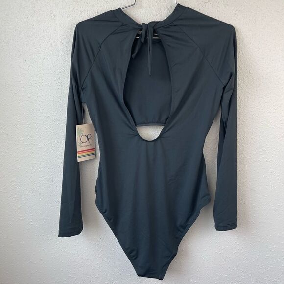 NWT Ocean Pacific Black One-Piece Swimsuit Size XL - Picture 3 of 5